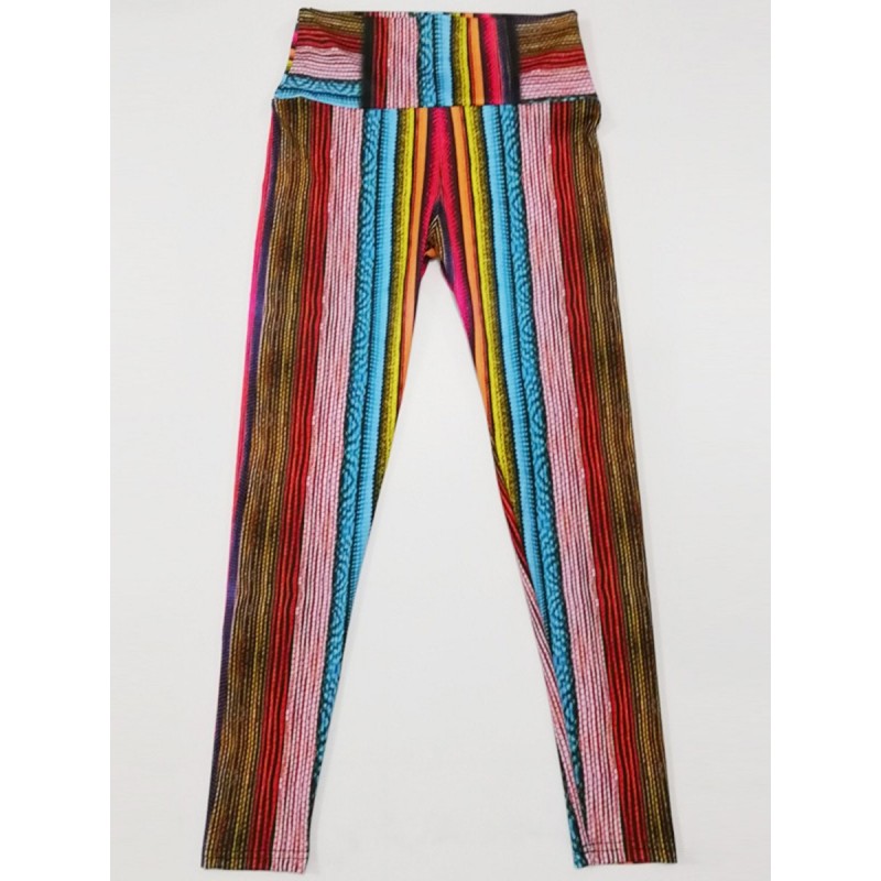 Women's Contrast Color High Waist Sports Tights